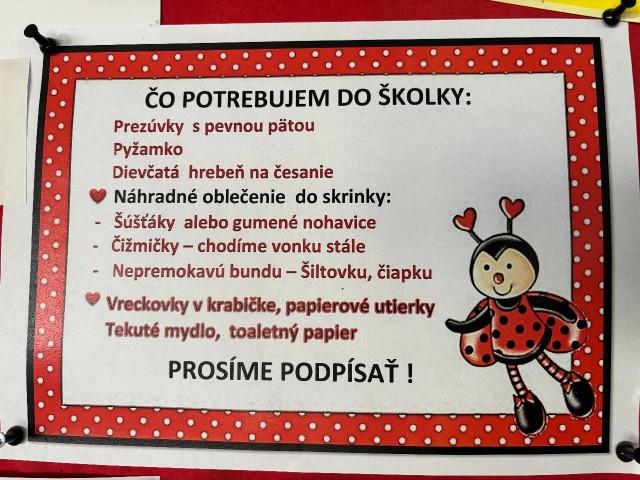 Čo potrebujeme vedieť